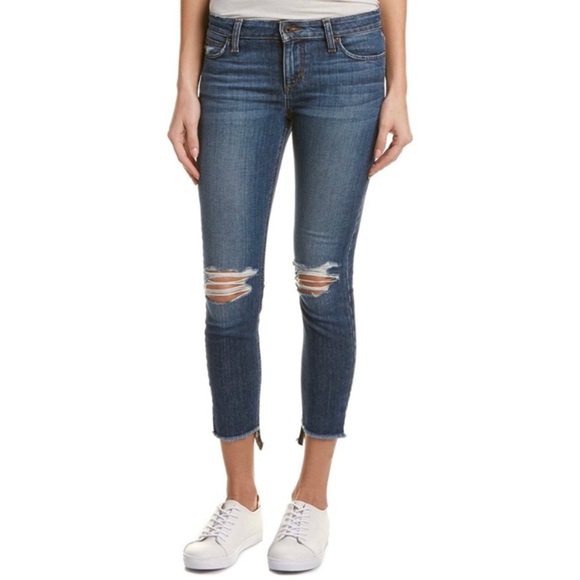 Joes Jeans Blondie Skinny Ankle Coppola Jeans Mid Rise Distressed Denim Size 24 - Picture 1 of 16